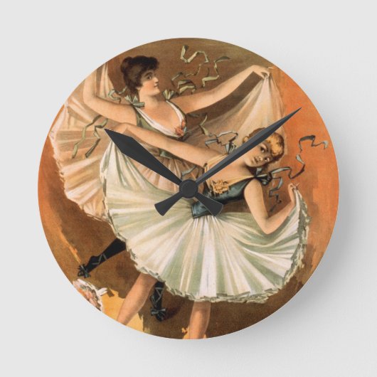 "Twee Ballerina's" klok (Voorkant)