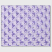Twee Ballerinas Lavender All Occasion Cadeaupapier (Vlak)