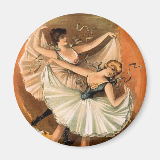 Twee Ballerina's magneet (Voorkant)