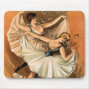 Twee Ballerina's mousepad Muismat