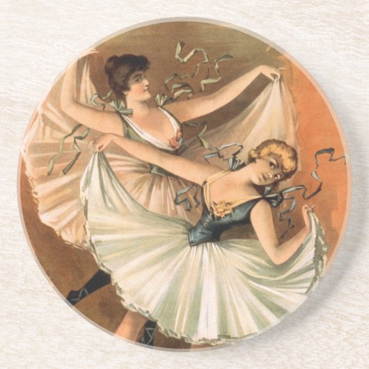Twee Ballerina's onderzetter (Voorkant)