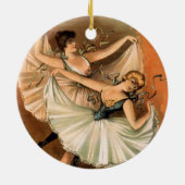 Twee Ballerina's ornament (Achterkant)