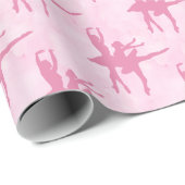 Twee Ballerinas Roze alle keren Cadeaupapier (Rol Hoek)
