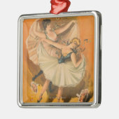 Twee Ballerinas Theatrisch Poster Metalen Ornament (Links)