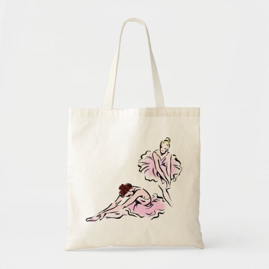 Twee ballerina's tote bag (Voorkant)