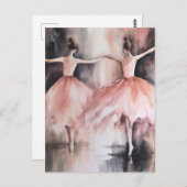 Twee balletdansers Briefkaart (Voorkant / Achterkant)