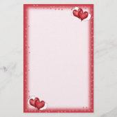 Twee ballonharten met cloud briefpapier (Voorkant)