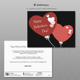 Twee ballonnen Happy Valentine's Day Voucher Kaart