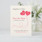 Twee Ballons van Harten bewaren de Aankondiging (Staand voorkant)