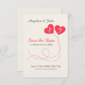 Twee Ballons van Harten bewaren de Aankondiging (Voorkant / Achterkant)