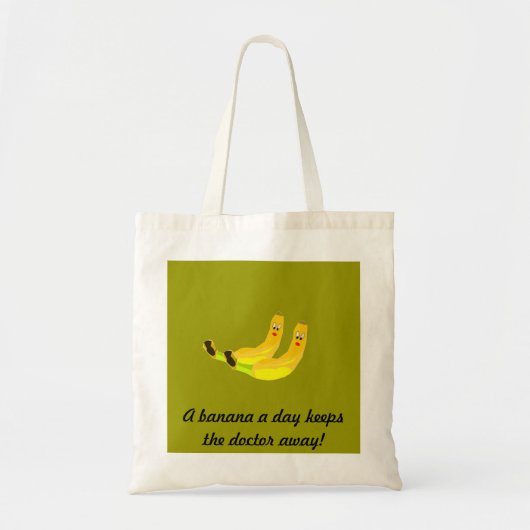 Twee Bananas Bag Tote Bag (Voorkant)