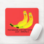Twee Bananas Mousepad Muismat (Met muis)