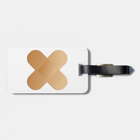 Twee bandhulpmiddelen bagagelabel (Achterkant horizontaal)