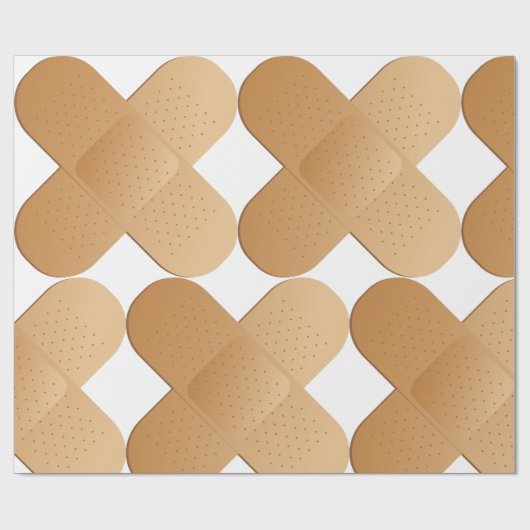 Twee bandhulpmiddelen cadeaupapier (Vlak)