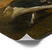 Twee Barbarijse eenden in een landschap Poster (Hoek)