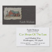 Twee Barns en Hay Wagon Visitekaartje (Voorkant / Achterkant)