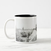 Twee batterijen in Southampton House Tweekleurige Koffiemok (Links)