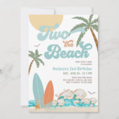 Twee Beach Boy Surf Surfing 2de Verjaardag Kaart (Voorkant)