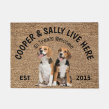 Twee Beagles gepersonaliseerde Hondenliefhebbers d