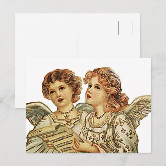Twee Beauthful Angels Briefkaart (Voorkant / Achterkant)