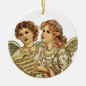 Twee Beauthful Angels Keramisch Ornament (Voorkant)