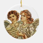 Twee Beauthful Angels Keramisch Ornament (Achterkant)