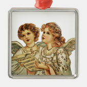 Twee Beauthful Angels Metalen Ornament (Voorkant)