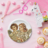 Twee Beauthful Angels Papieren Bordje (Feest)