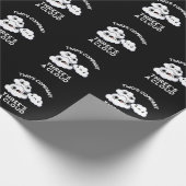 Twee bedrijf leidt een wolkenweerluis naar Dark BG Cadeaupapier (Hoek)