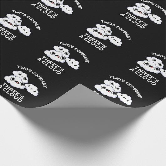 Twee bedrijf leidt een wolkenweerluis naar Dark BG Cadeaupapier (Hoek)