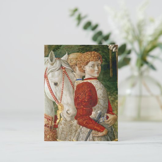 Twee beëdigde aanhangers en het hoofd van Lorenzo Briefkaart (Staand voorkant)