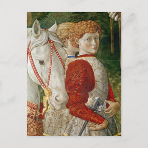 Twee beëdigde aanhangers en het hoofd van Lorenzo Briefkaart