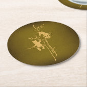 Twee Beer Cubs Cute  Beer Cub Ronde Kartonnen Onderzetter (Gebogen)