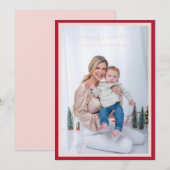 Twee begrensde eenvoudige foto moderne Valentijnsd Feestdagenkaart (Voorkant / Achterkant)