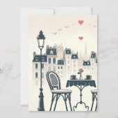 "Twee bekers, een lege stoel - een toast op het mo Feestdagenkaart (Voorkant)