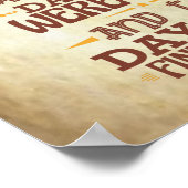 Twee belangrijkste dagen van uw leven Motivatie Poster (Hoek)