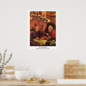 Twee belastingplichtigen van Marinus Van Reymerswe Poster (Keuken)