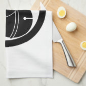 Twee bellen in een cirkel theedoek (Quarter Fold)