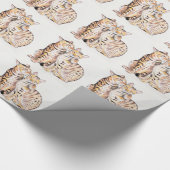 Twee bengalen Waterverf Cadeaupapier (Hoek)