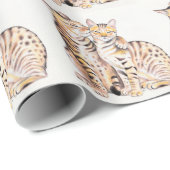 Twee bengalen Waterverf Cadeaupapier (Rol Hoek)