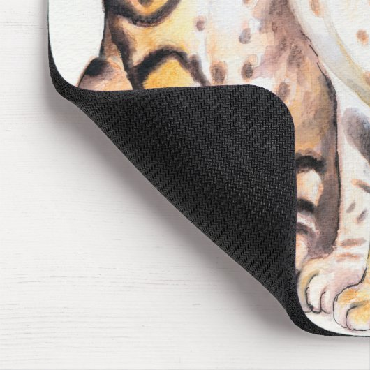 Twee bengalen Waterverf Muismat (Hoek)