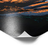 Twee beren in het donkere bos 4 foto afdruk (Hoek)