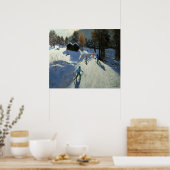 Twee berghutten Pleney Morzine Poster (Keuken)