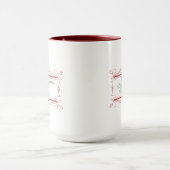 Twee berichten Kerstmug Mok (Midden)