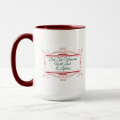Twee berichten Kerstmug Mok (Links)