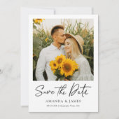 Twee Berichten met foto's opslaan Datum Uitnodigen Save The Date (Voorkant)