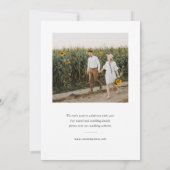 Twee Berichten met foto's opslaan Datum Uitnodigen Save The Date (Achterkant)