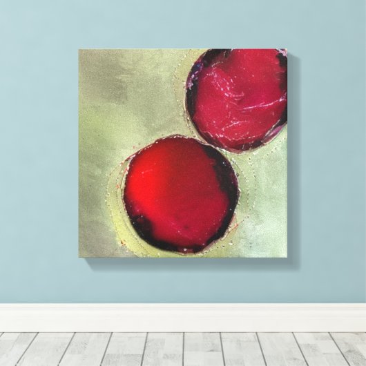 Twee Berries Canvas Afdruk (Insitu (Houten vloer))