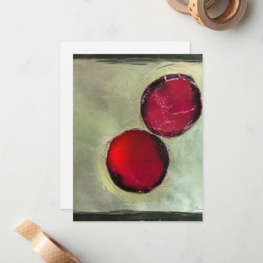 Twee Berries Notitiekaartje (Voorkant / Achterkant in situ)