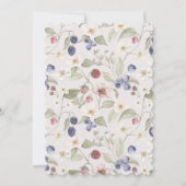 Twee Berry Sweet Baby's Bessen & Bloemen Douche Kaart (Achterkant)